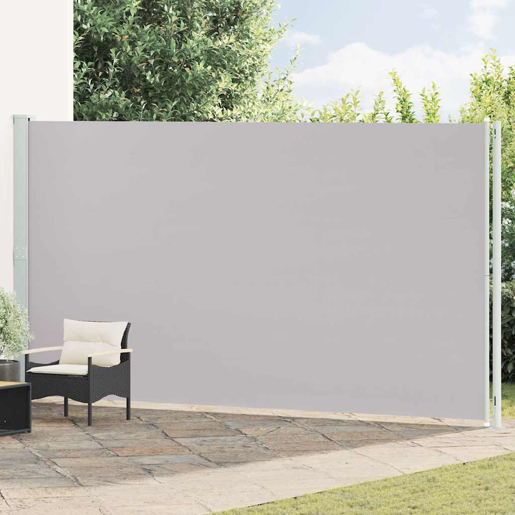 vidaXL Tuinscherm uittrekbaar 140x600 cm zwart