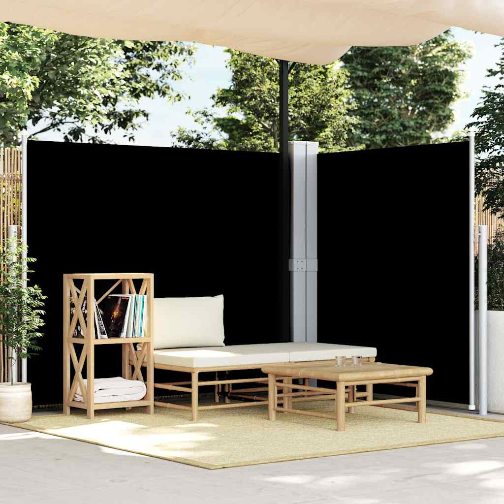 vidaXL Windscherm uittrekbaar 160x600 cm bruin