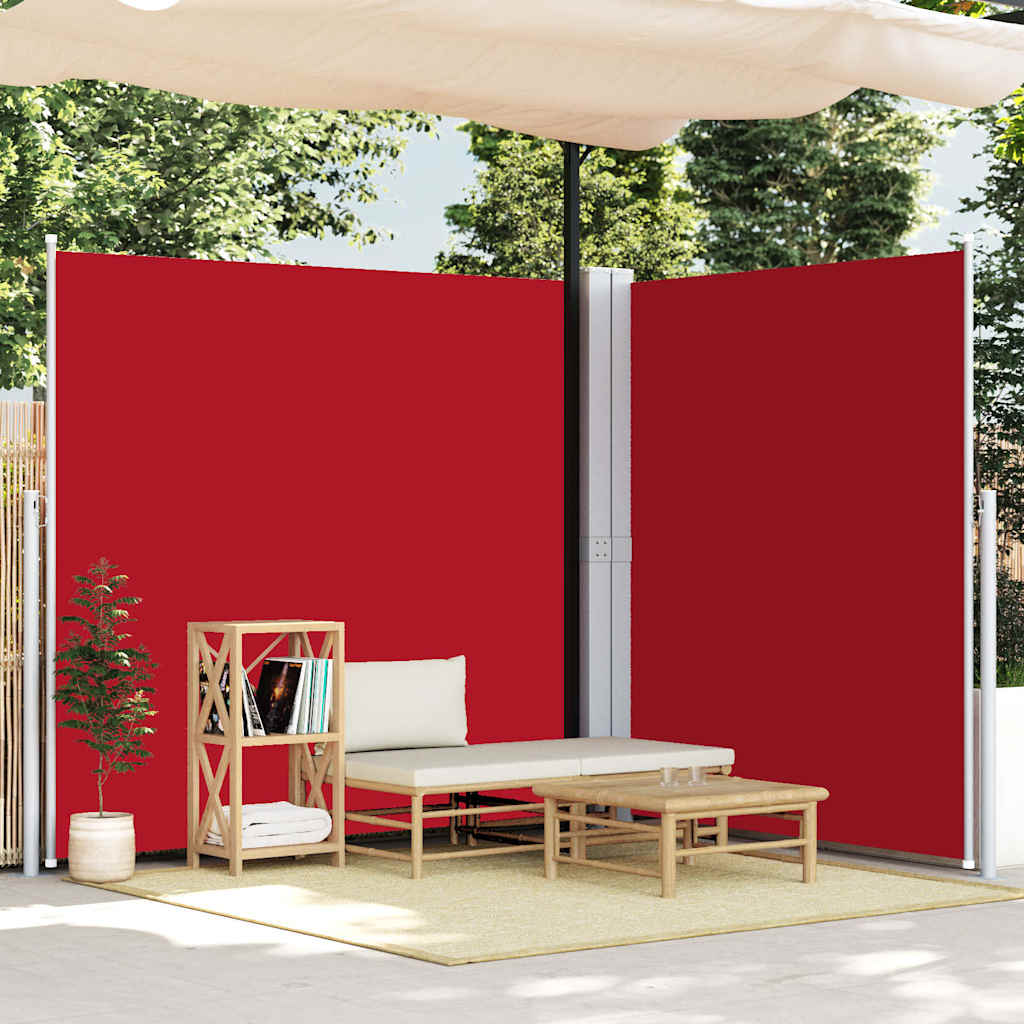 vidaXL Windscherm uittrekbaar 160x600 cm bruin