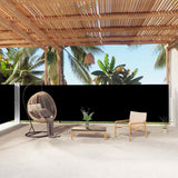 vidaXL Windscherm uittrekbaar 160x600 cm bruin