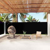 vidaXL Windscherm uittrekbaar 160x600 cm bruin