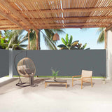 vidaXL Windscherm uittrekbaar 160x600 cm bruin