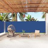 vidaXL Windscherm uittrekbaar 160x600 cm bruin