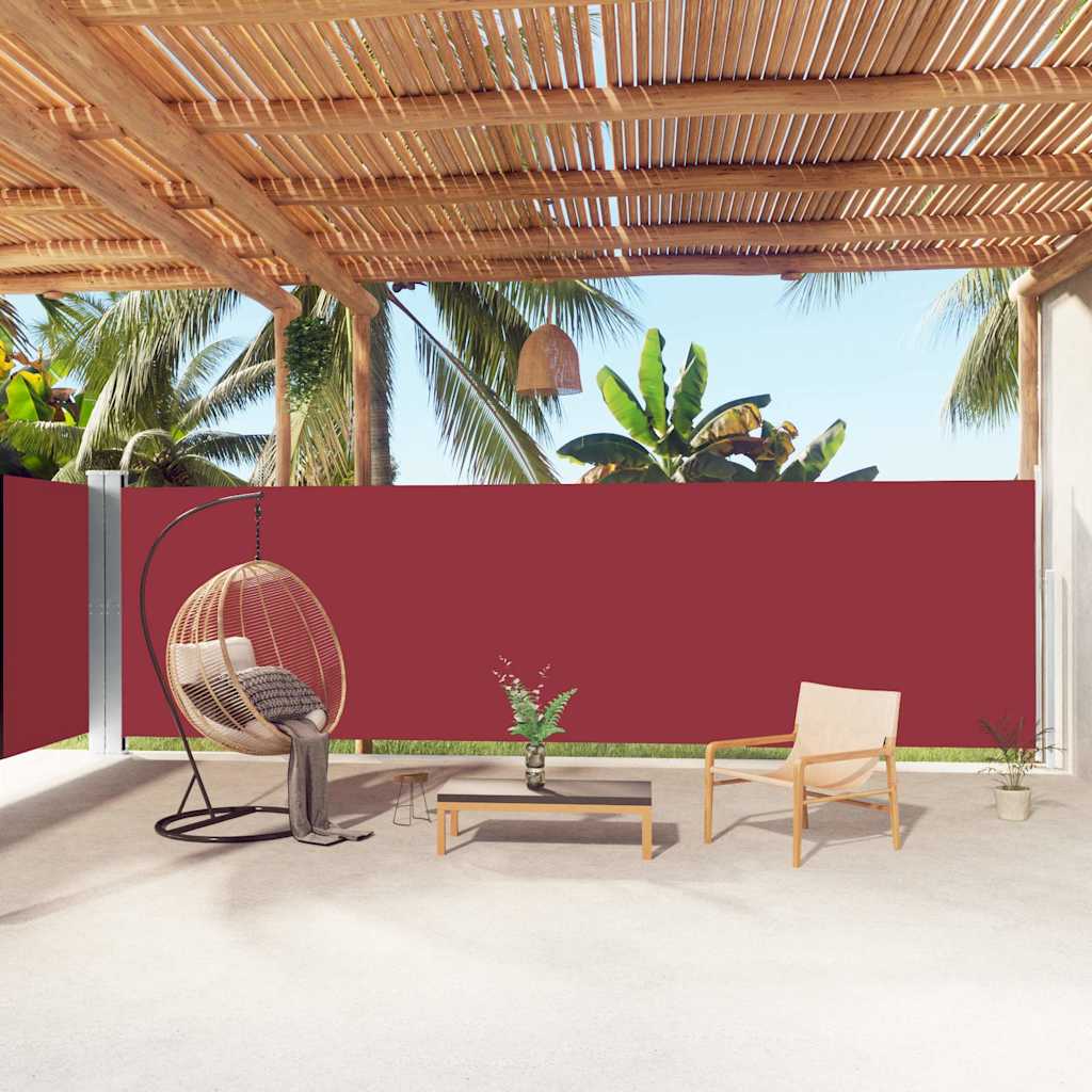 vidaXL Windscherm uittrekbaar 160x600 cm bruin