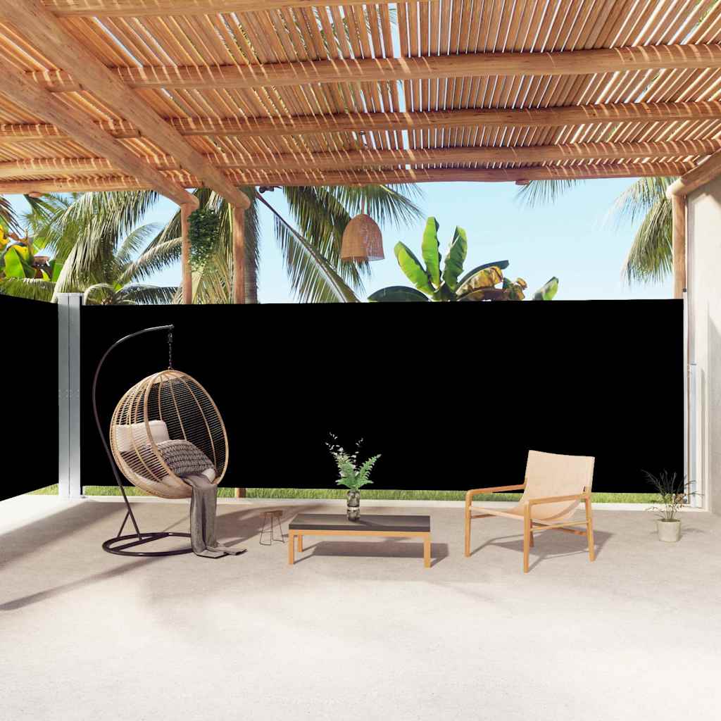 vidaXL Windscherm uittrekbaar 160x600 cm bruin