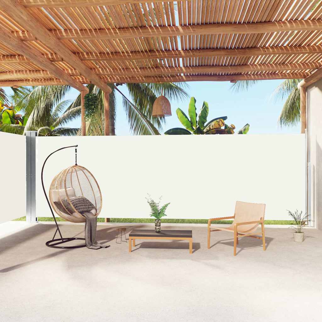 vidaXL Windscherm uittrekbaar 160x600 cm bruin