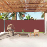 vidaXL Windscherm uittrekbaar 160x600 cm bruin