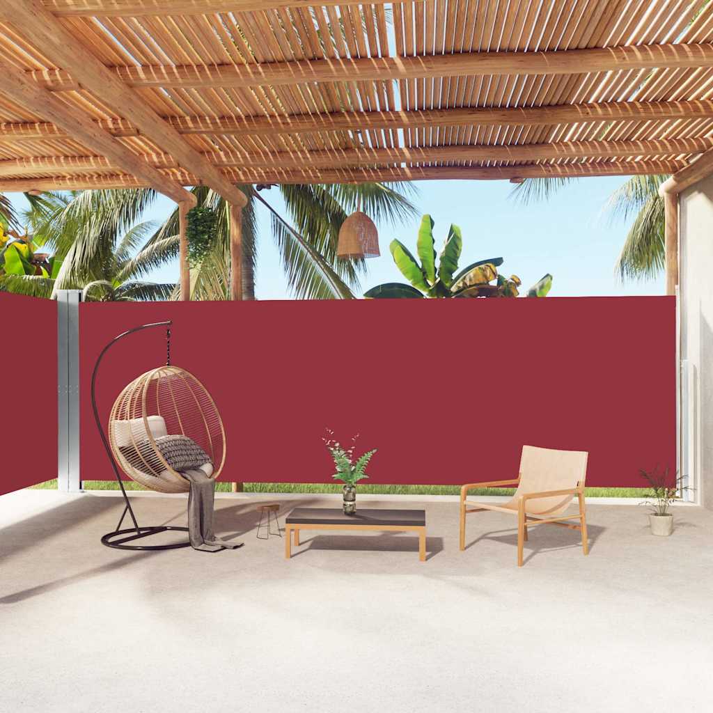 vidaXL Windscherm uittrekbaar 160x600 cm bruin