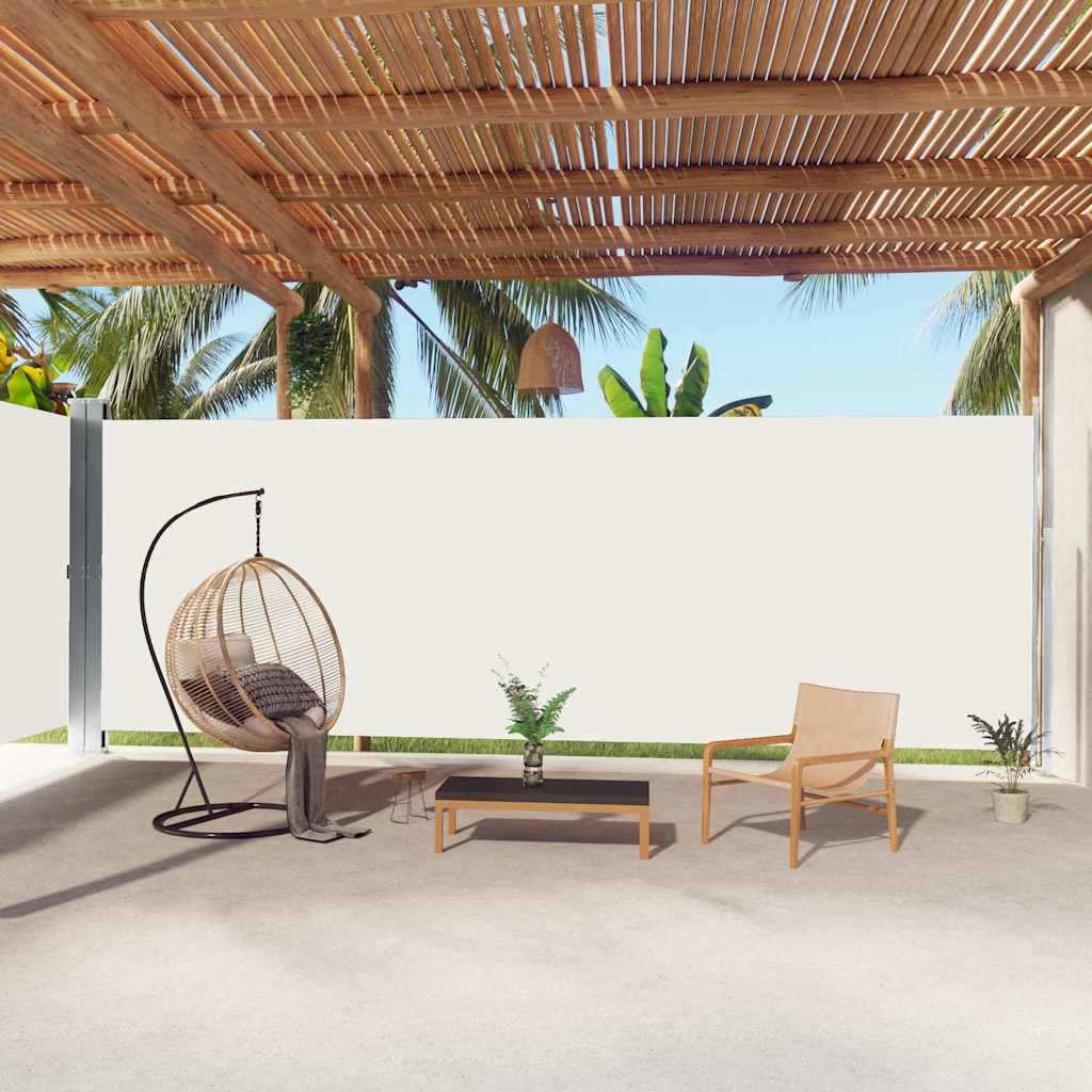 vidaXL Windscherm uittrekbaar 160x600 cm bruin