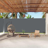 vidaXL Windscherm uittrekbaar 160x600 cm bruin