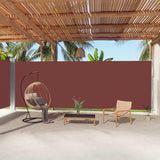 vidaXL Windscherm uittrekbaar 160x600 cm bruin
