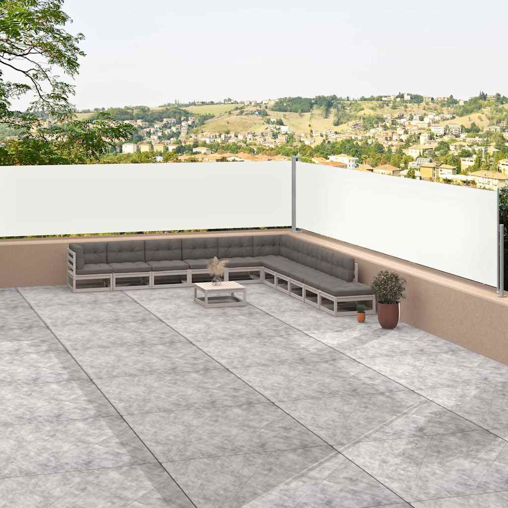 vidaXL Windscherm uittrekbaar 160x600 cm bruin