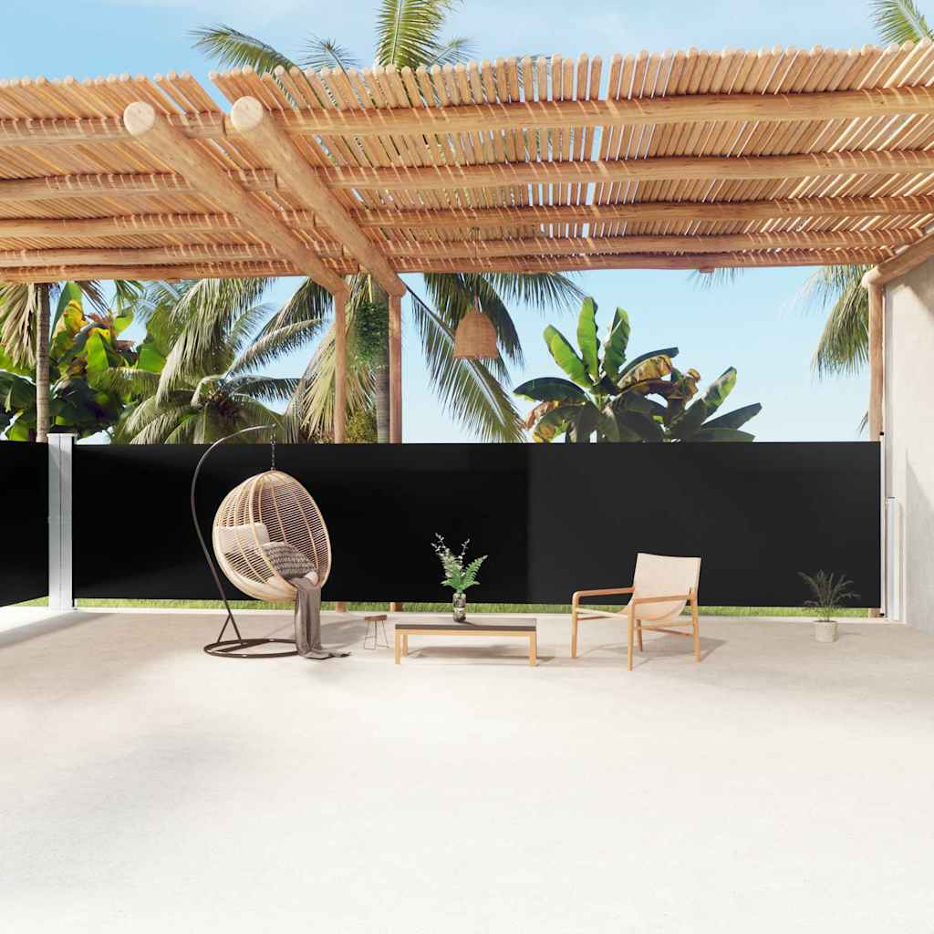vidaXL Windscherm uittrekbaar 160x600 cm bruin