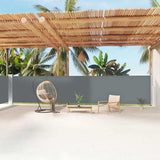 vidaXL Windscherm uittrekbaar 160x600 cm bruin