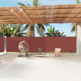 vidaXL Windscherm uittrekbaar 160x600 cm bruin