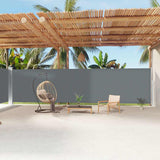 vidaXL Windscherm uittrekbaar 160x600 cm bruin