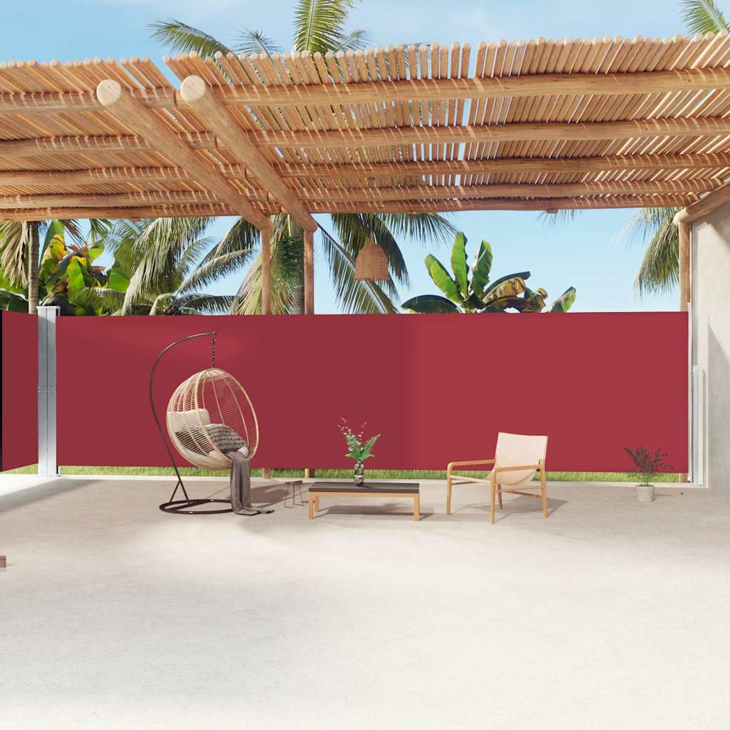 vidaXL Windscherm uittrekbaar 160x600 cm bruin