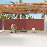 vidaXL Windscherm uittrekbaar 160x600 cm bruin