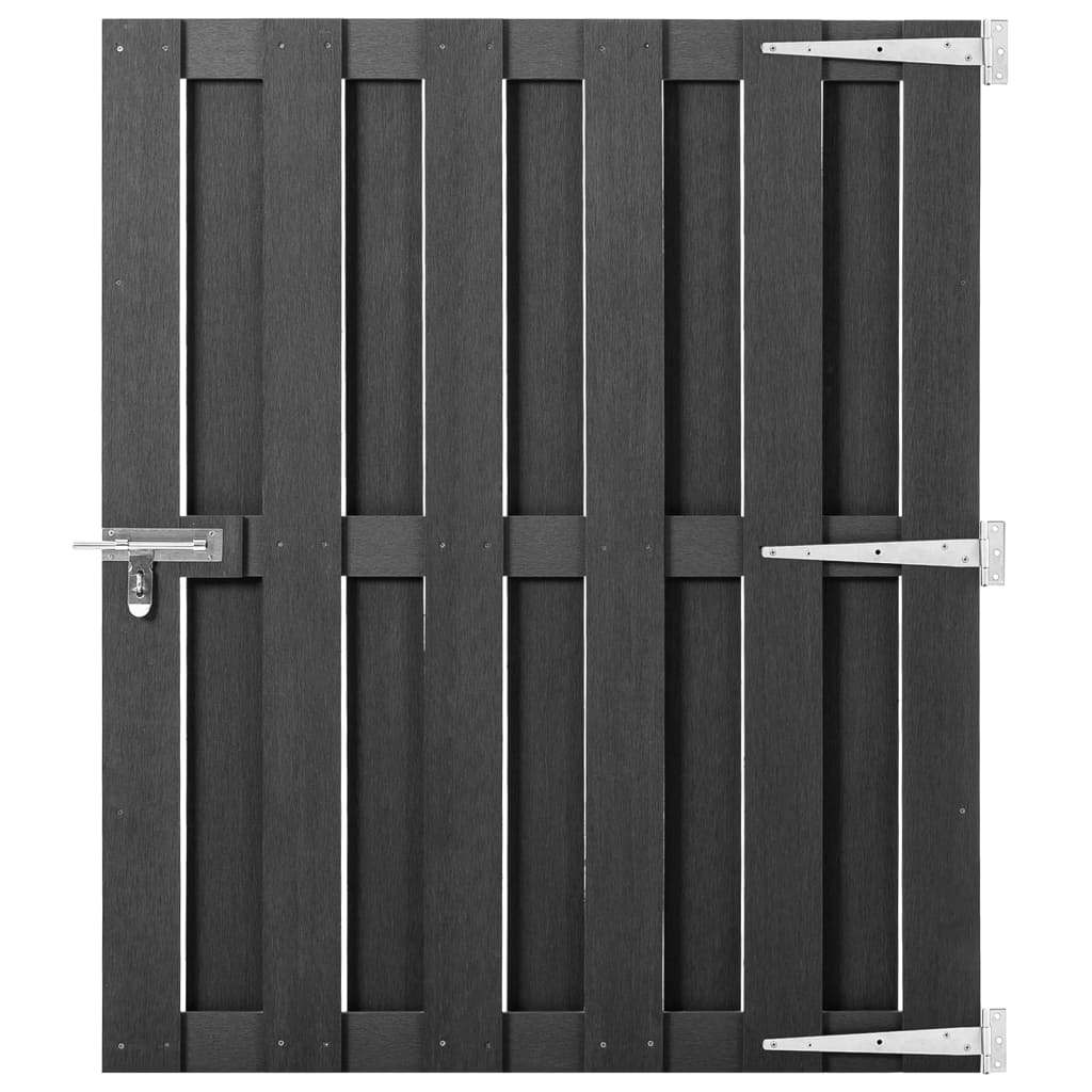 vidaXL Gate 100x112 cm WPC grey