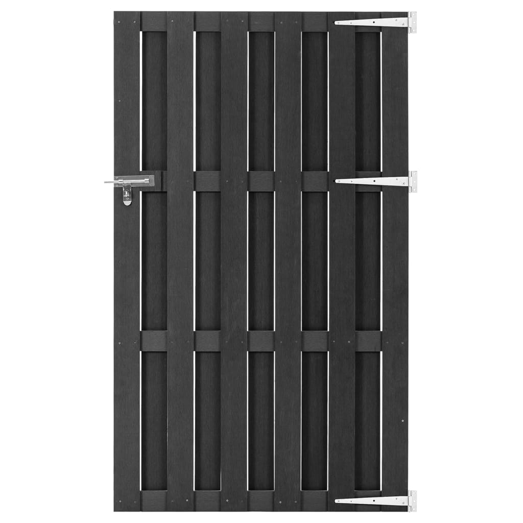 vidaXL Gate 100x112 cm WPC grey
