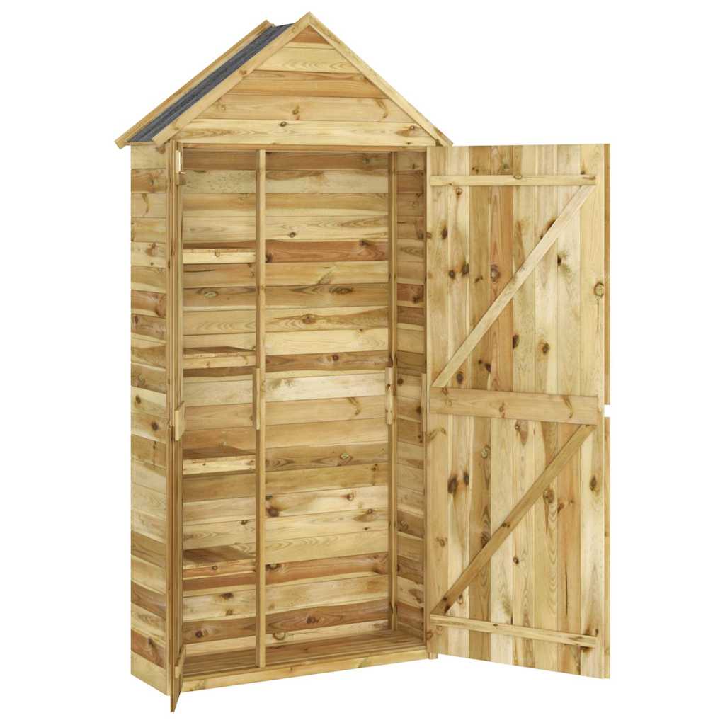 vidaXL Tuinschuur 107x37x220 cm geïmpregneerd massief grenenhout