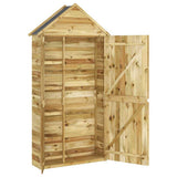 vidaXL Tuinschuur 107x37x220 cm geïmpregneerd massief grenenhout