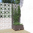 vidaXL Plantenbak met latwerk 40x40x121,5 cm polypropeen
