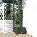 vidaXL Plantenbak met latwerk 40x40x121,5 cm polypropeen