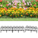 vidaXL Lawn Edging 17 pcs 10 m Polypropylene Black