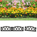 vidaXL Lawn Edging 17 pcs 10 m Polypropylene Red