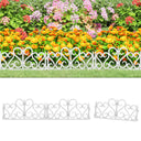 vidaXL Lawn Edgings 17 pcs 10 m Polypropylene White