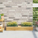 vidaXL Flower Boxes for Euro Pallets 12 pcs 36x13.5x9.5 cm PP grey