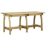 vidaXL Tuintafel 110x74x75 cm geïmpregneerd grenenhout