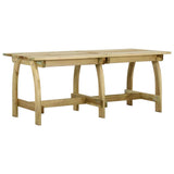 vidaXL Tuintafel 110x74x75 cm geïmpregneerd grenenhout