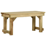vidaXL Garden Bench 140 cm Impregnated Pinewood