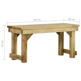 vidaXL Garden Bench 140 cm Impregnated Pinewood