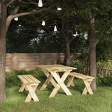 vidaXL Garden Bench 110 cm Impregnated Pinewood