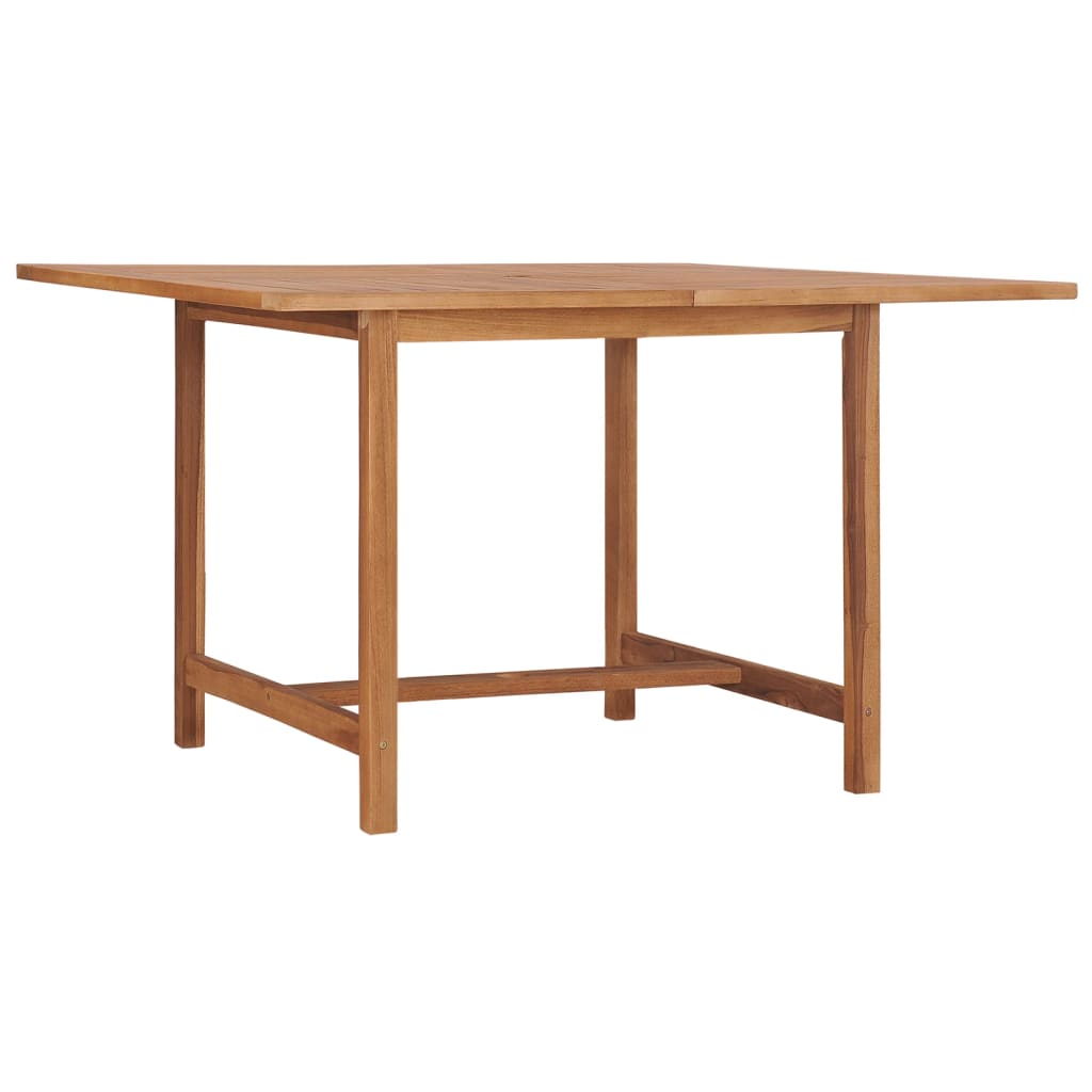 vidaXL Tuintafel Ø110x75 cm massief teakhout