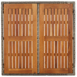 vidaXL 3-delige Tuinset met kussens poly rattan zwart