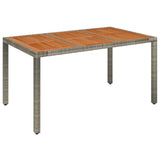 vidaXL 3-delige Tuinset met kussens poly rattan zwart