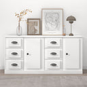 vidaXL Sideboards 2 pcs engineered wood white