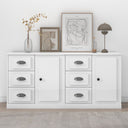 vidaXL Sideboards 2 pcs engineered wood white