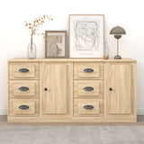 vidaXL Sideboards 2 pcs engineered wood white