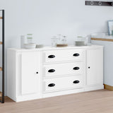 vidaXL Dressoirs 3 st bewerkt hout wit