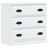 vidaXL Dressoirs 3 st bewerkt hout wit