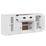 vidaXL Sideboards 3 pcs engineered wood white