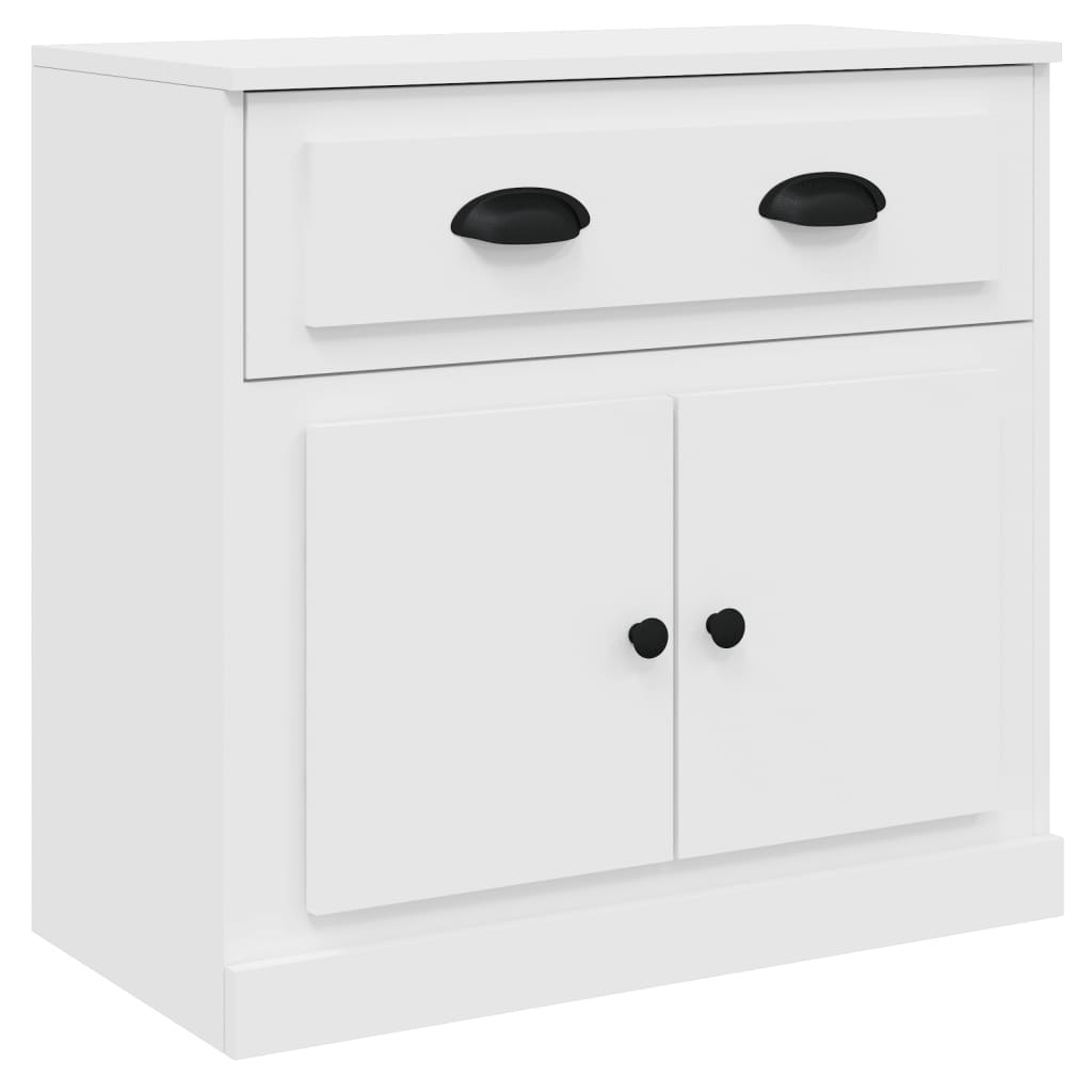 vidaXL Sideboards 3 pcs engineered wood white