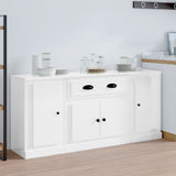vidaXL Sideboards 3 pcs engineered wood white