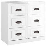 vidaXL Sideboards 3 pcs engineered wood white