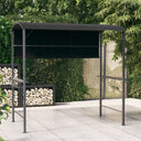 vidaXL Prieel avec dak 220x110x200 cm crème jaune